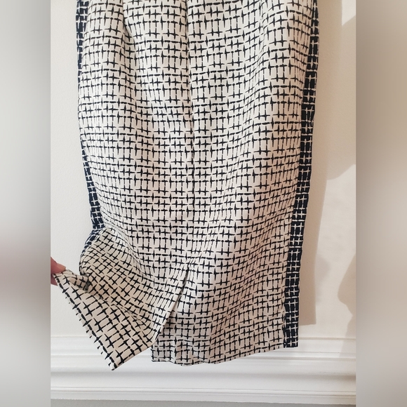 Zara Bodycon Navy White Printed Dress Size XS - Picture 4 of 10